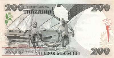 Tanzania - 200  Shilingi (#018a_UNC)