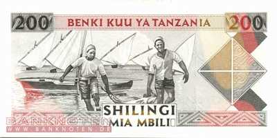 Tansania - 200  Shilingi (#025a_UNC)