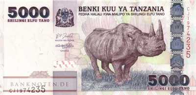 Tanzania - 5.000  Shilingi (#038_UNC)