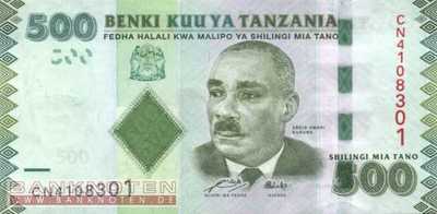 Tanzania - 500  Shilingi (#040_UNC)