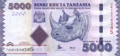 Tanzania - 5.000  Shilingi (#043b_UNC)