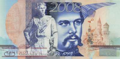 Giesecke&Devrient - 2008  Präsentationsbanknote G&D - König Ludwig v. Bayern (#103_UNC)