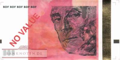 Frankreich -  Banque de France - Testbanknote no value - kleines Format (#911a_UNC)