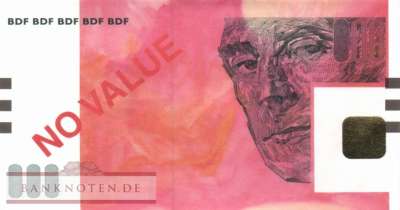 France -  Banque de France - Testbanknote no value - larger size (#911b_UNC)