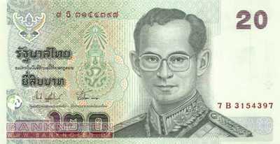 Thailand - 20  Baht (#109-U74_UNC)