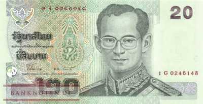Thailand - 20  Baht (#109-U77_UNC)