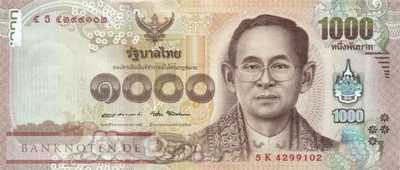 Thailand - 1.000  Baht (#134_UNC)