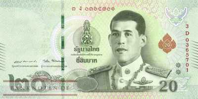 Thailand - 20  Baht (#135b-1-2_UNC)