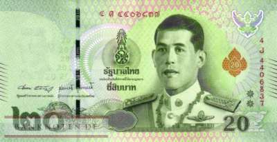 Thailand - 20  Baht (#135b-U90_UNC)