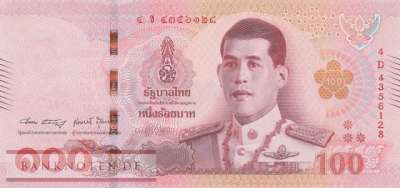 Thailand - 100  Baht (#137b-4_UNC)