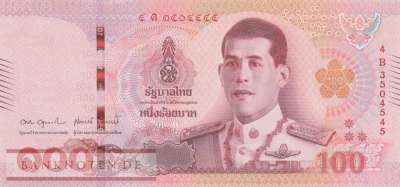 Thailand - 100  Baht (#137b-6_UNC)