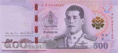 Thailand - 500  Baht (#138-4_UNC)