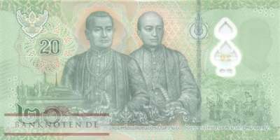 Thailand - 20  Baht (#145-1-1_UNC)