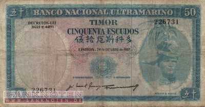 Timor - 50  Escudos (#027a-U5_VG)