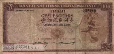 Timor - 100  Escudos (#028a-U1_VG)
