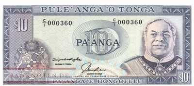 Tonga - 10  Pa'anga (#028-1_UNC)