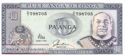 Tonga - 10  Pa'anga (#028-2_UNC)