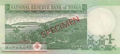 Tonga - 1  Pa'anga - SPECIMEN (#031cS_UNC)