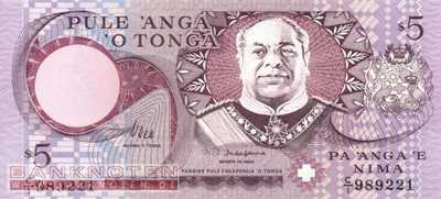 Tonga - 5  Pa'anga (#033b_UNC)