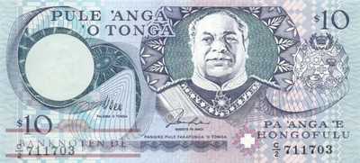 Tonga - 10  Pa'anga (#034a_UNC)