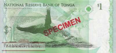 Tonga - 1  Pa anga - SPECIMEN (#037aS_UNC)