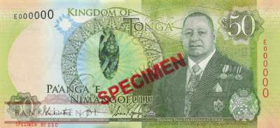 Tonga - 50  Pa anga (#048AbS_UNC)