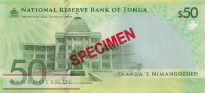 Tonga - 50  Pa anga - SPECIMEN (#054S_UNC)
