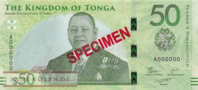 Tonga - 50  Pa anga - SPECIMEN (#054S_UNC)