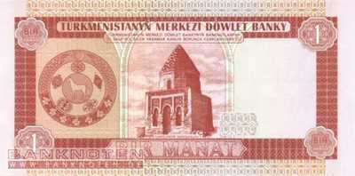 Turkmenistan - 1  Manat (#001_UNC)