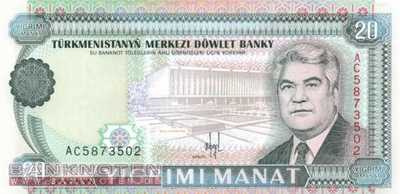 Turkmenistan - 20  Manat (#004a_UNC)