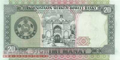 Turkmenistan - 20 Manat (#004b_UNC)