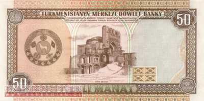 Turkmenistan - 50 Manat (#005a_UNC)