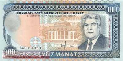 Turkmenistan - 100  Manat (#006b_UNC)