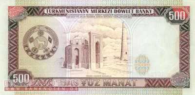 Turkmenistan - 500  Manat (#007b_UNC)