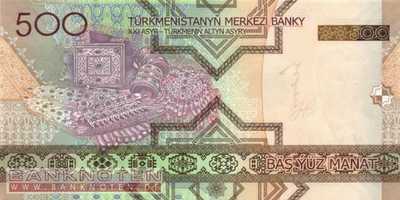 Turkmenistan - 500 Manat (#019_UNC)