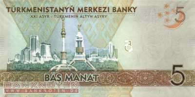 Turkmenistan - 5  Manat (#023_UNC)