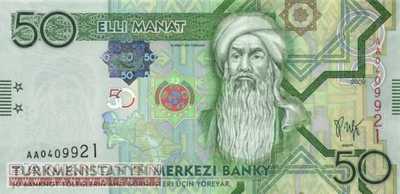 Turkmenistan - 50  Manat (#026_UNC)