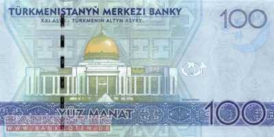 Turkmenistan - 100  Manat (#027_UNC)