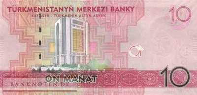 Turkmenistan - 10  Manat (#031_UNC)