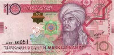 Turkmenistan - 10  Manat (#031_UNC)