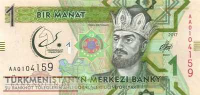 Turkmenistan - 1  Manat - commemorative (#036_UNC)