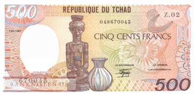 Tschad - 500  Francs (#009b_UNC)