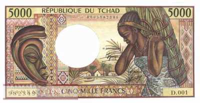 Chad - 5.000  Francs (#011_AU)