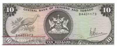 Trinidad and Tobago - 10  Dollars (#032a_UNC)
