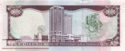 Trinidad und Tobago - 20  Dollars - mit Blindenmarkierung (#049c_UNC)