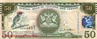 Trinidad and Tobago - 50  Dollars - 50 years of independence (#053_UNC)