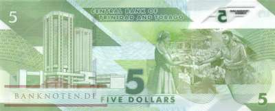 Trinidad and Tobago - 5  Dollars - polymer (#061_UNC)