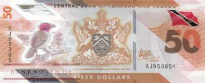 Trinidad and Tobago - 50  Dollars - polymer (#064_UNC)