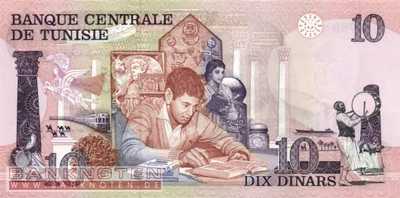 Tunesia - 10  Dinars (#072_UNC)