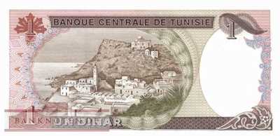 Tunesia - 1  Dinar (#074_UNC)